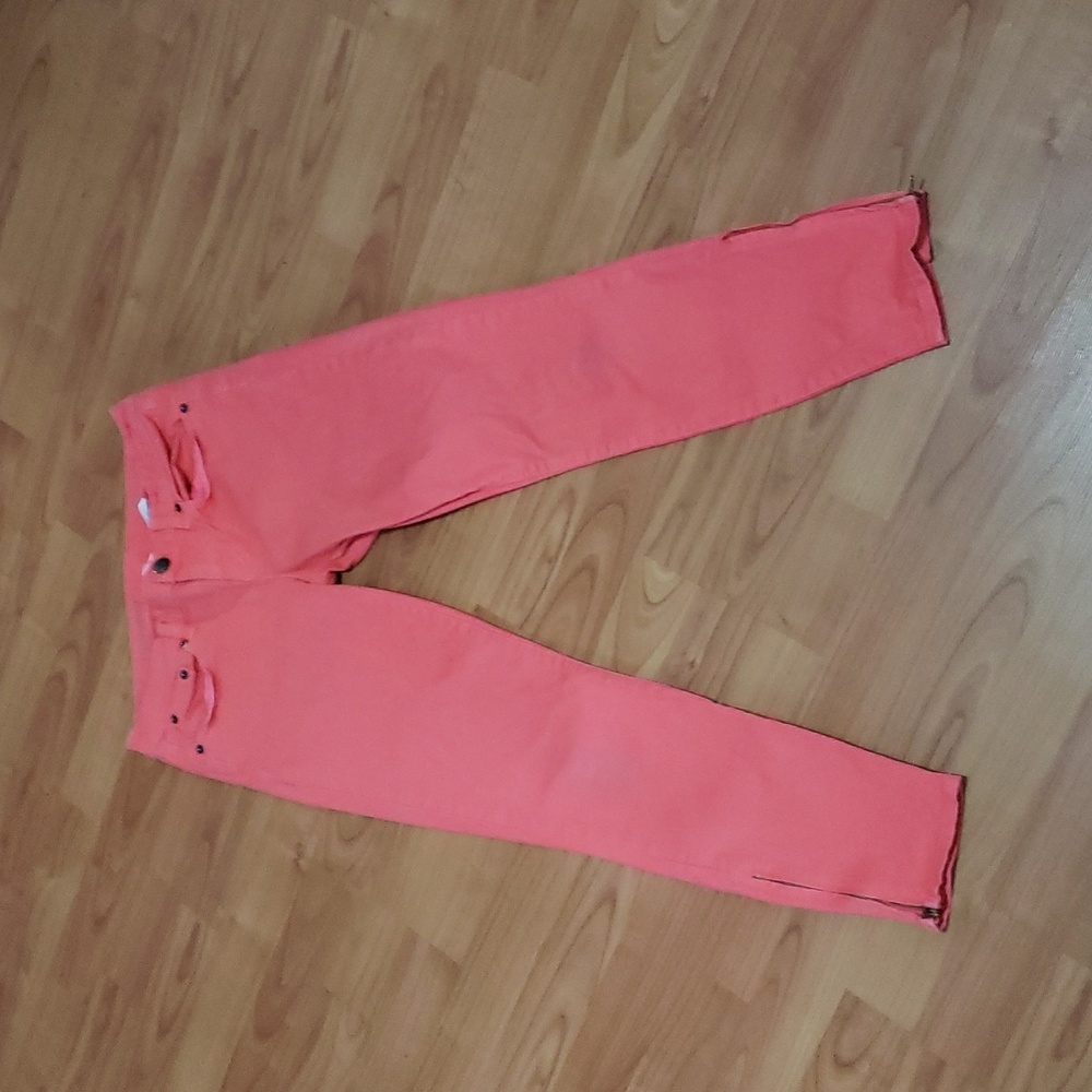 J. CREW Toothpick Zip Ankle Jeans 28